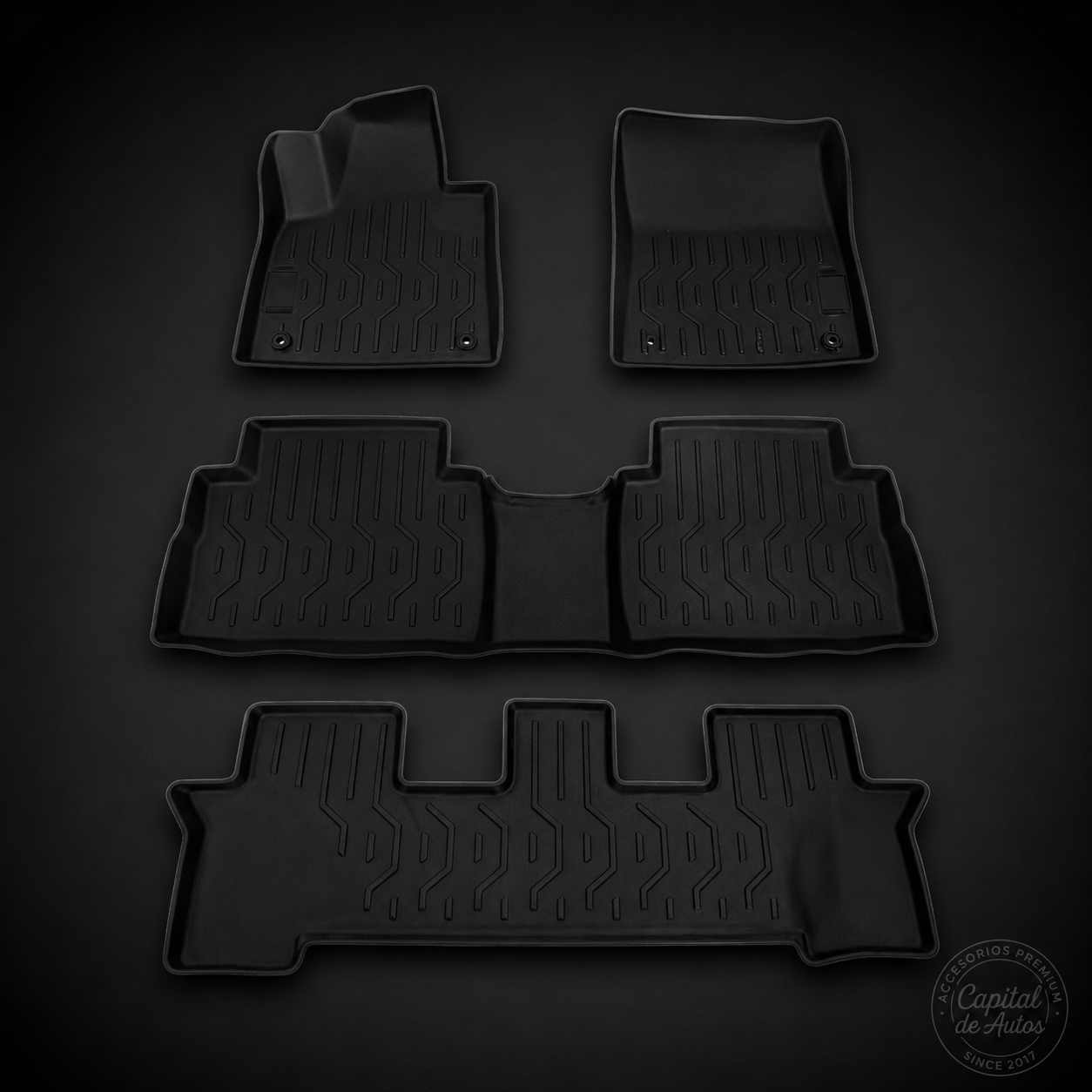 Alfombra Hyundai Santa Fe 2019-2023 7 Pasajeros AF