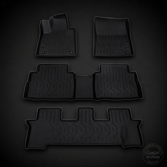 Alfombra Hyundai Santa Fe 2019-2023 7 Pasajeros AF