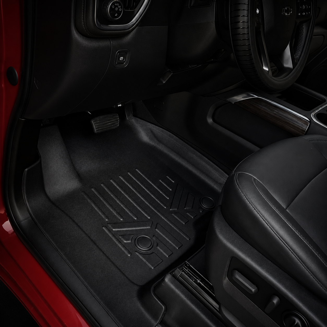Alfombra Chevrolet Silverado 2019+ Pasajeros Cajon Bajo Asiento RC