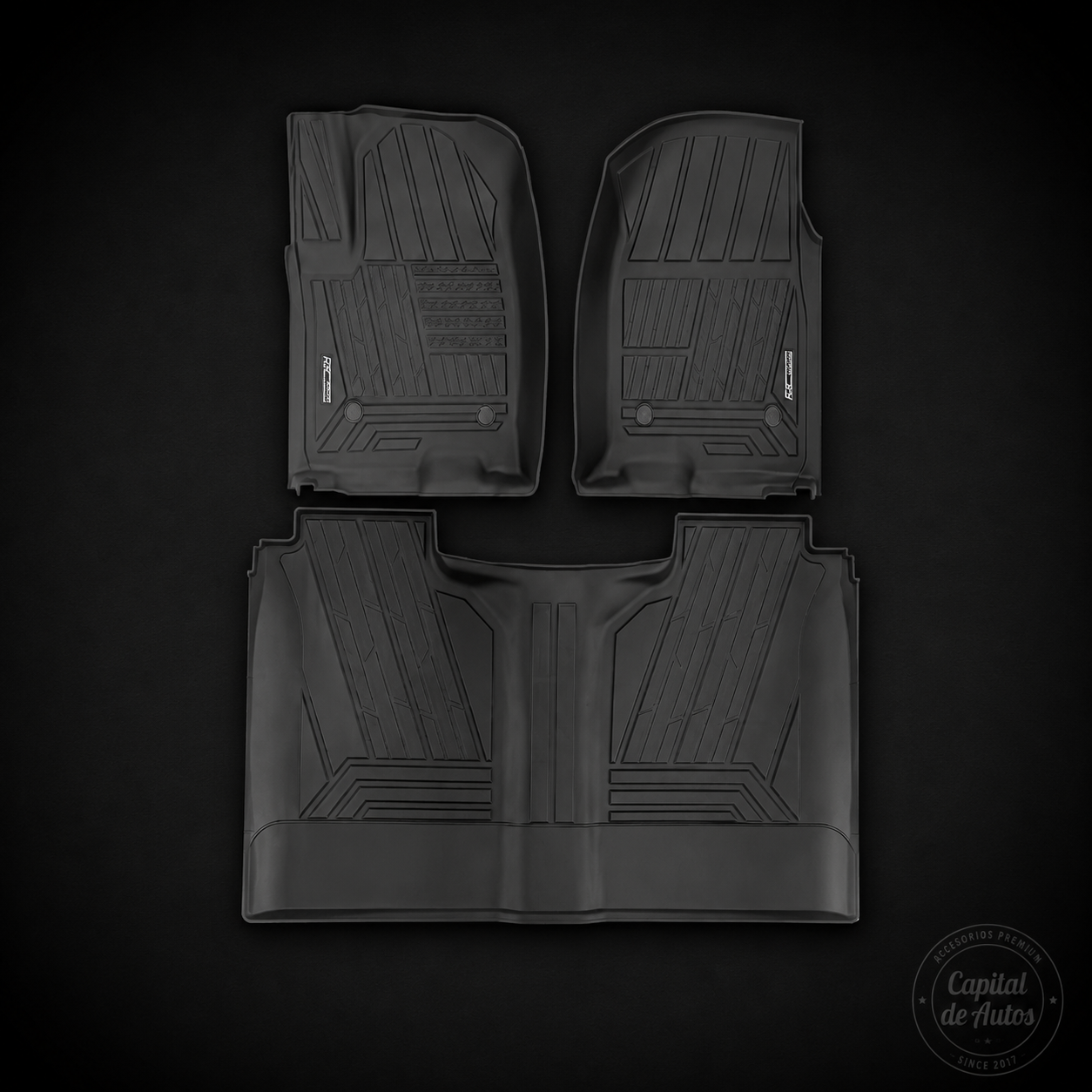 Alfombra Chevrolet Silverado 2019+ Pasajeros Cajon Bajo Asiento RC